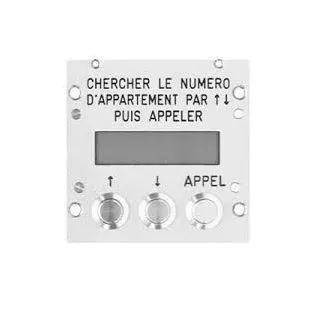 Module Répertoire Digital Option Infrarouge Finition Inox Brossée