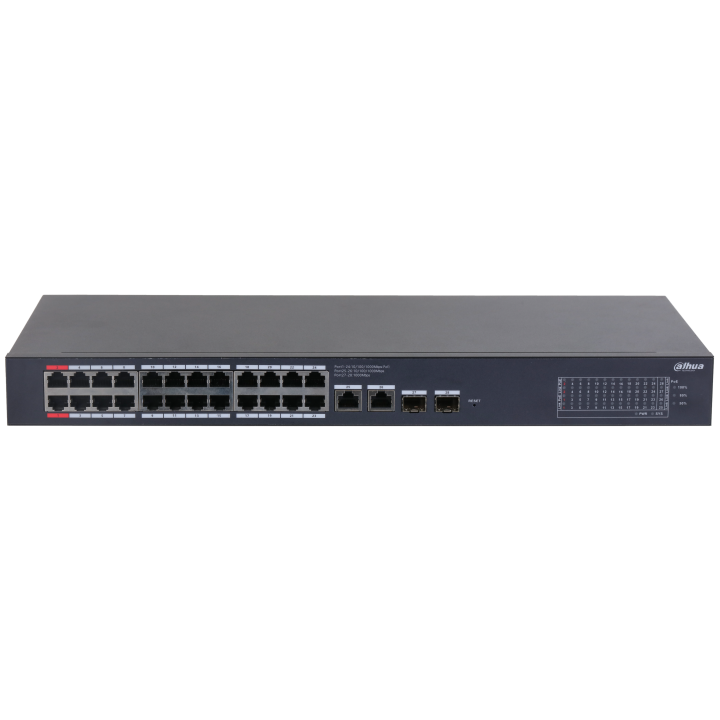 Switch Gigabit 24 ports PoE + 2 SFP - Cloud Manageable - 375W