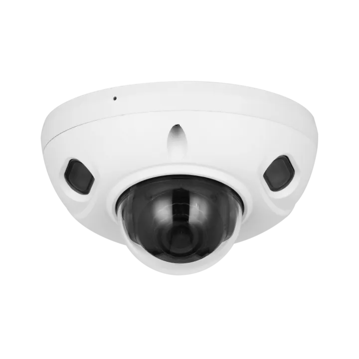 Caméra Dôme Ip Plat 5Mp Ff 2.8Mm Ir30M Ip67/Ik10