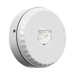 Diffuseur Visuel D'Alarme Feu Flash Rouge Base Courte Pour Montage Au Mur Iq8L-W