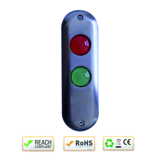 PLATINE DE SIGNALISATION ROUGE/VERT 12/24V AC/DC IP 54