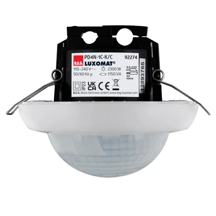 Pd4N-1C-C-Fp Détecteur De Mouvement Couloir Faux Plaf.Télécommandable Ip23 Ø20 M