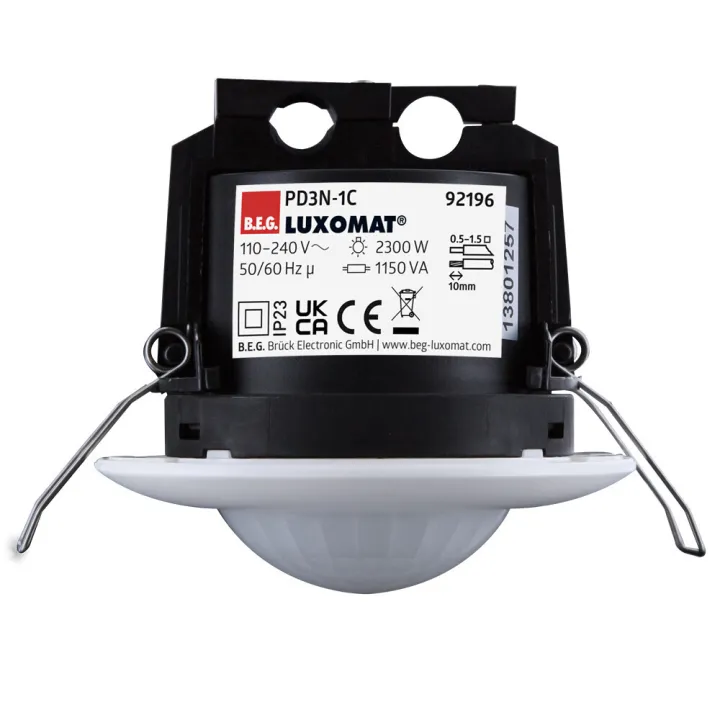 Pd3N-1C-Fp Détecteur De Mouvement 360° Faux Plafond Télécommandable Ip23 Ø10 M