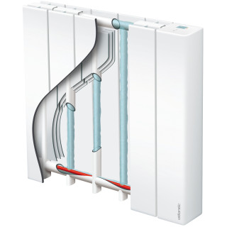 Radiateur chaleur douce Accessio digital 2 horiz 1000W blanc