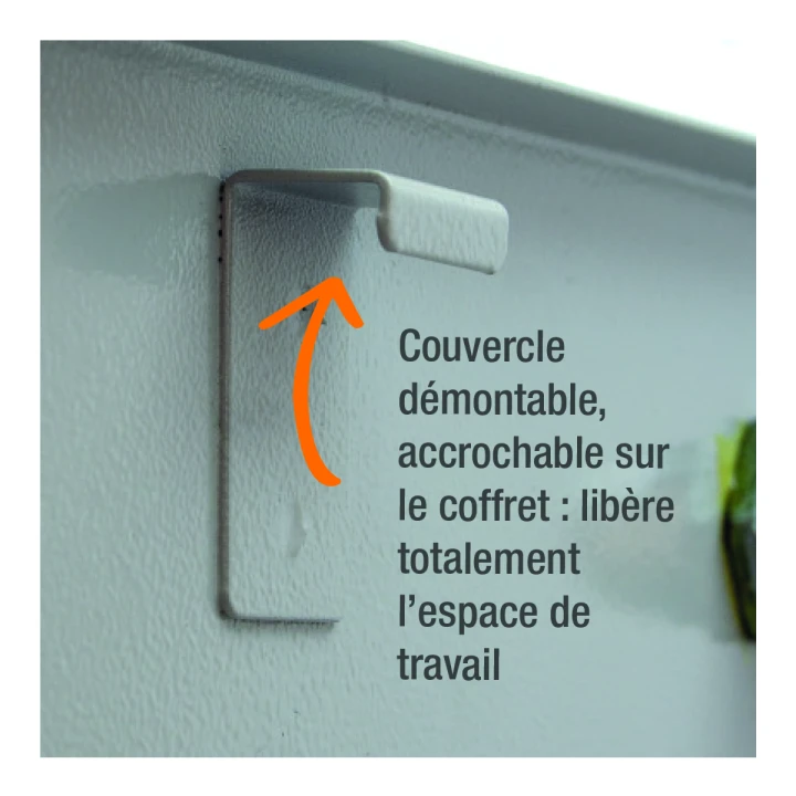 Coffret Acmb En Métal 435 X 345 X 116 Mm Emplacements 1+1 Ou 2