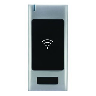 Lecteur RFID AS6 Métal IP66 125 KHz EM 12/24V DC 999u 1R C2