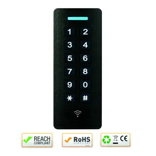 Clavier/Lecteur Rfid Ask2 Abs Ip66 125 Khz Em 12/24V Ac/Dc 999U 1R C2