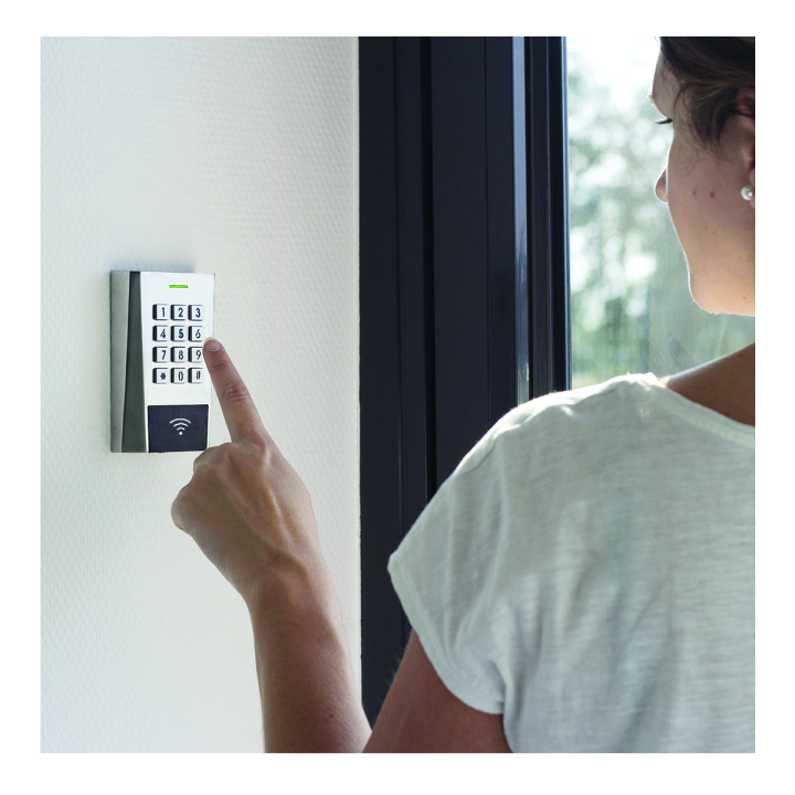 Clav./Lect. RFID AXK3 Métal IP64 125 KHz EM 12/24V AC/DC 999u 2R