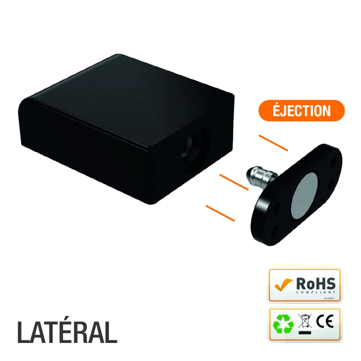 Verrou Électrique Miniature À Éjection Ap 1100 N Émission 12/24V Dc Contact