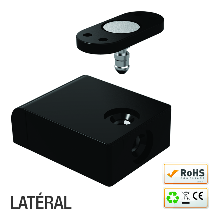 Verrou électrique miniature Ap 400 lbs émission/rupture 12/24V D