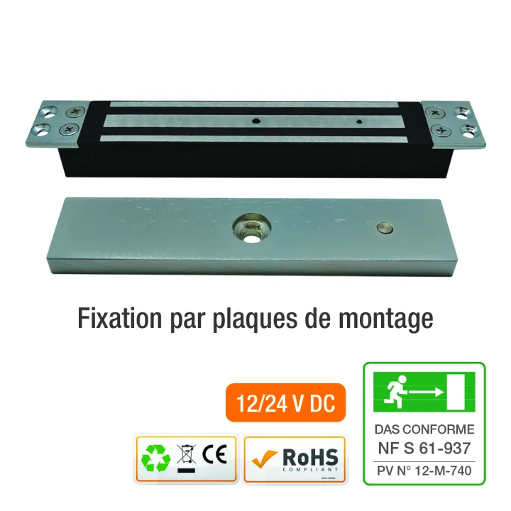 Ventouse Em À Enc. 35,5 Mm 600 Lbs 12/24V Dc - Nf S 61-937