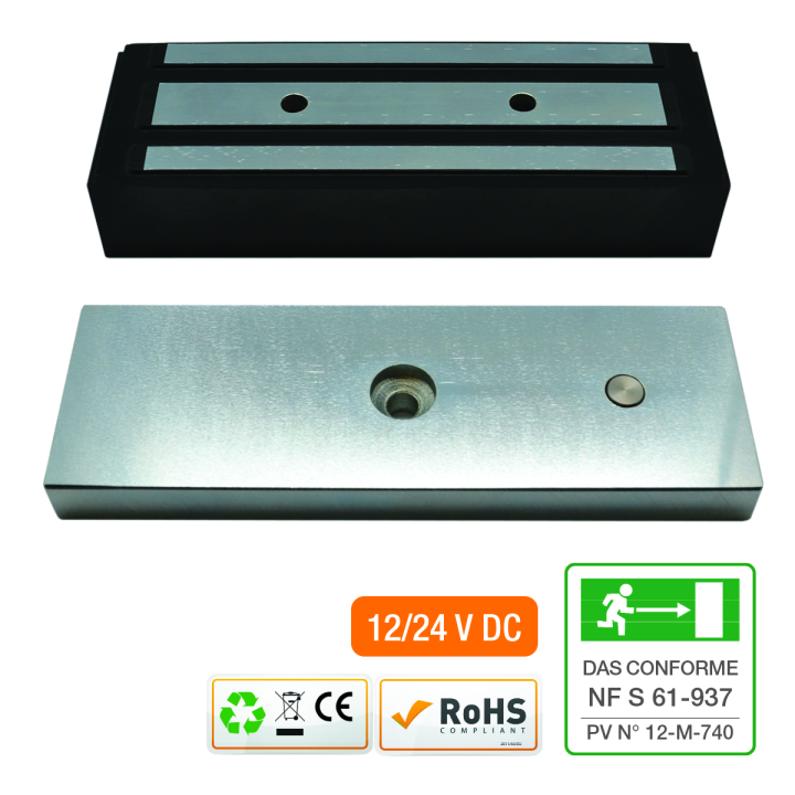 Ventouse Em A Encast 61 Mm 1200 Lbs 12/24V Dc Nf S 61-937