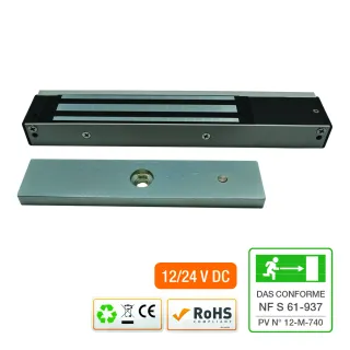 Ventouse Em Applique 600 Lbs 12/24V Dc - Nf S 61-937