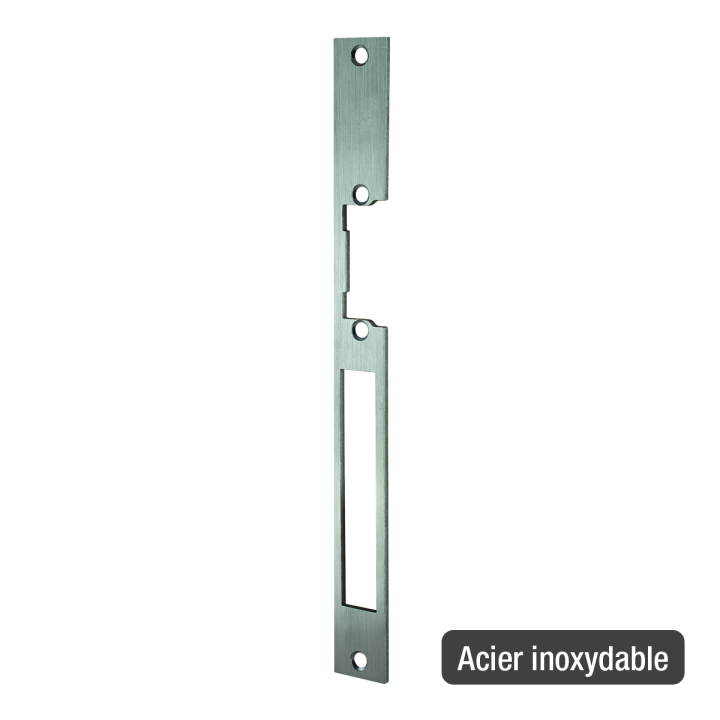 Têtière plate 250x24 mm C1S acier inoxydable pour 13-23-33 & ESU