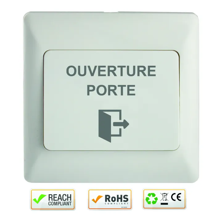 Bouton Poussoir Abs Enc 86 X 86 X 8/14 Mm Contact Inverseur Co/No/Nf