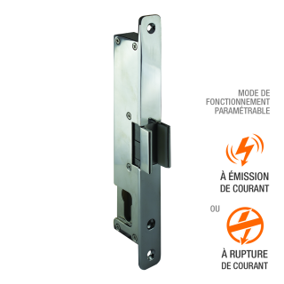 Gâche Electr Pour Verre 8-12 Mm 900 Lb Emis/Ruptu 12/24V Dc Ctc