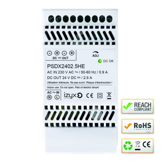Alimentation Rail Din 3M 230V Ac / 27,6V Dc / 2,5A