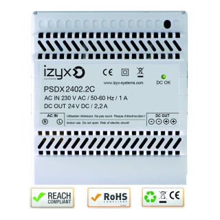 Alimentation Chargeur Rail Din 5M 230V Ac / 24V Dc / 2,2A