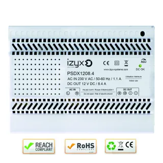 Alimentation Rail Din 7M 230V Ac / 12V Dc (12-14V) / 8,4A