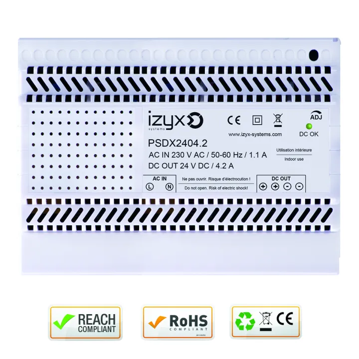 Alimentation Rail Din 7M 230V Ac / 27,6V Dc (24-28V) / 4,2A