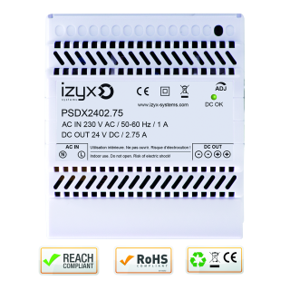 Alimentation Rail Din 5M 230V Ac / 27,6V Dc / 2,75A