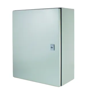 Coffret Étanche Pswb Ip 66 En Métal 400 X 500 X 200 Mm Avec Plaque De Fond