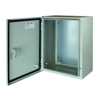 Coffret Étanche Pswb Ip 66 En Métal 300 X 400 X 200 Mm Avec Plaque De Fond