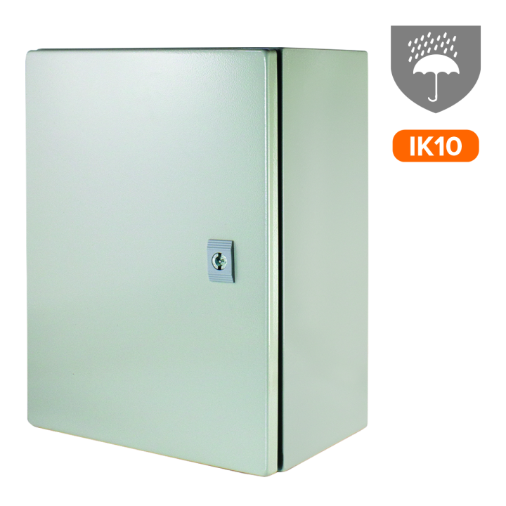 Coffret étanche PSWB IP 66 en métal 300x400x200mm+plaque de fond