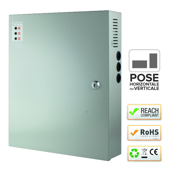 Alimentation Chargeur Psx 230V Ac / 12V Dc / 10A - 320 X 390 X 89 Mm