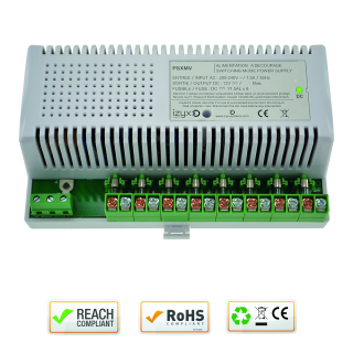 Module Alimentation Psxmv 10M 8 Voies 230V Ac / 12V Dc / 8A