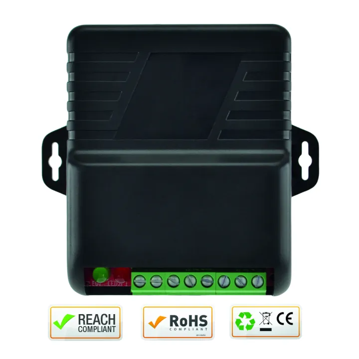 Récepteur Radio 433,92 Mhz 2 Canaux 15 Utilisateurs (Par Canal) 12/24V Ac/Dc