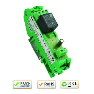 Relais Rail Din 230V Ac 1 Relais / 1 Led Max. 250V Ac / 10A - 30V Dc / 10A