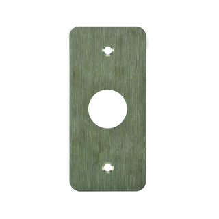Plaque Acier Inoxydable 39,5 X 84,5 Mm Perçage Diam 19 Mm