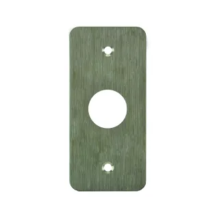 Plaque Acier Inoxydable 39,5 X 84,5 Mm Perçage Diam 19 Mm