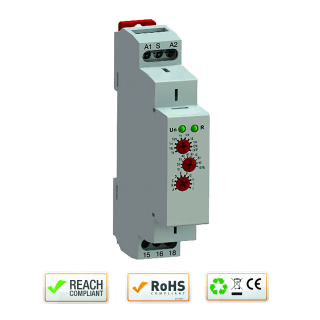 RELAIS MULTIF (10) RAIL DIN/12V AC/DC-240V AC/DC-1 SEC A 10 JRS