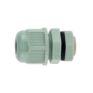 Presse-étoupe plastique gris PG7 (M12)