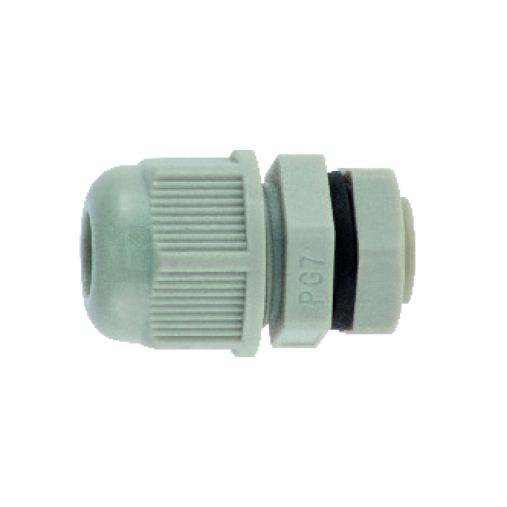 Presse-étoupe plastique gris PG7 (M12)