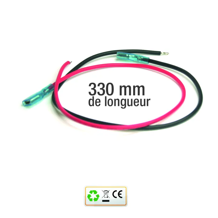 Cordons R. Et N. 330 Mm - Con. 6,35 Mm Femelle / Fil Dénudé Étamé - Lot De 10 Pc