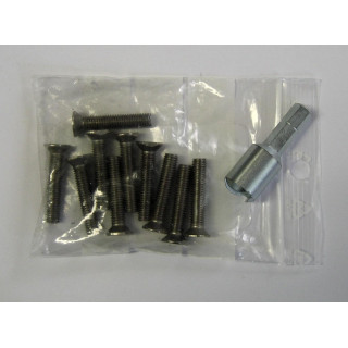 10 Vis M5/25 + 1 Embout