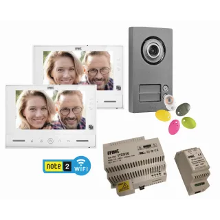 Kit Portier Video Note2 Moniteur Wifi 7", Platine 2Bp, Report D'Appels Intégré
