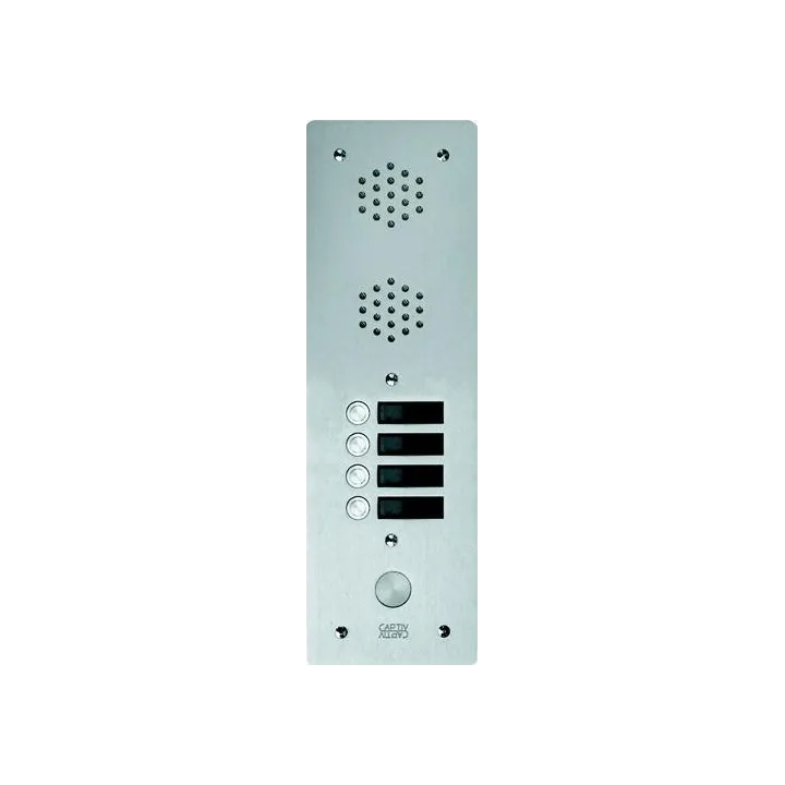 Plaque Av Alu 6Mm 1R 04Bp pour systèmes URMET