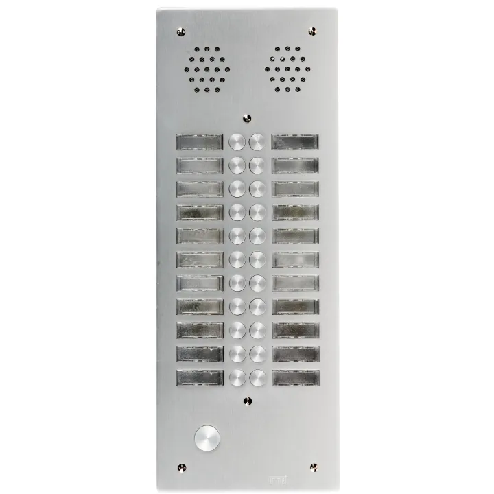 Plaque AV Alu 6Mm 2R 22Bp pour systèmes URMET