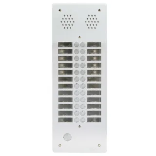 Plaque AV Alu 6Mm 2R 24Bp pour systèmes URMET