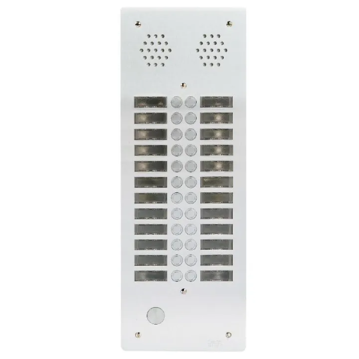 Plaque AV Alu 6Mm 2R 24Bp pour systèmes URMET