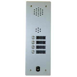 Plaque Audio Alu 4 Bp 2 Voice Complete