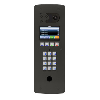 Platine Vidéo À Défilement 2Voice Graphique Perçage T25 - Inox Anthracite