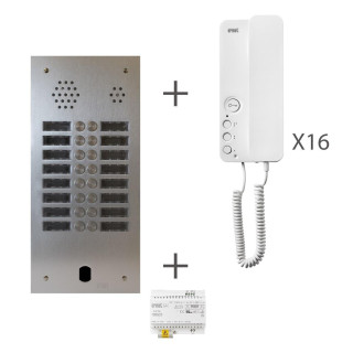 Kit Audio 2R 16Bp 2 Voice Programmé