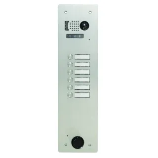 Plaque Video Alu 6 Bp 2Voice pour systèmes URMET