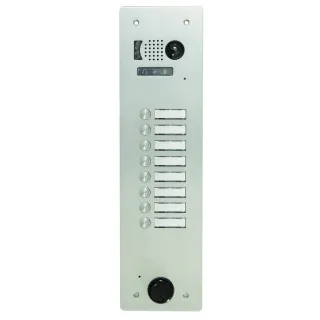 Plaque Video Alu 8 Bp 2Voice pour systèmes URMET