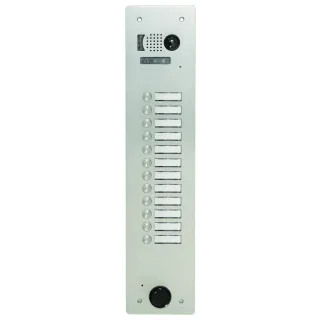 Plaque Video Alu 12 Bp 2Voice pour systèmes URMET